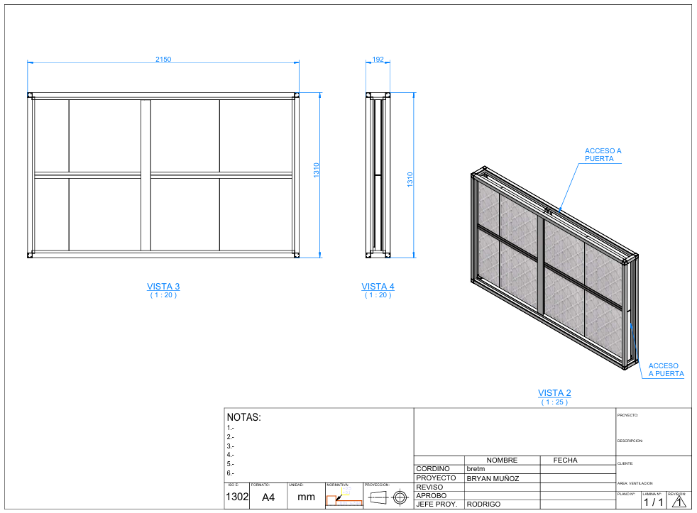 Solución de Filtrado Industrial con Portafiltros Modulares para Ambientes Críticos Esquema De Portafiltros 2x4 1